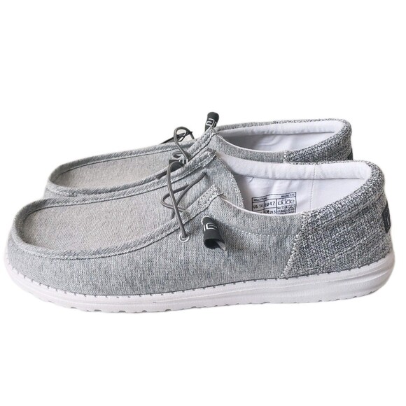 NWT Hey Dude Mens Wally Funk Magnetite Size 12 Loafer Slip-On Casual Shoes - Picture 1 of 12